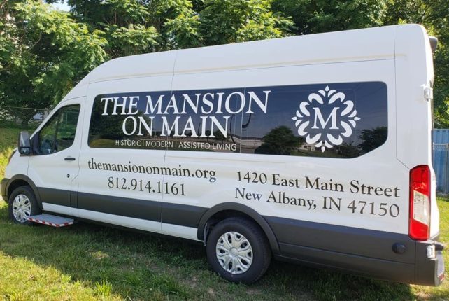 The Mansion on Main shuttle van